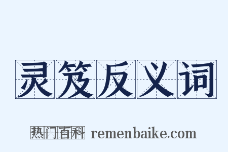 灵笈反义词是什么意思的图片